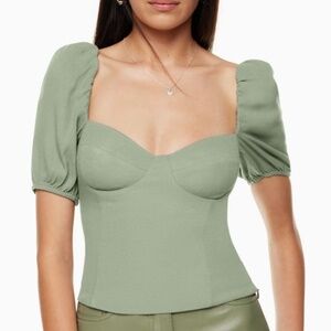 Aritzia Wilfred Novella Shortsleeve Blouse